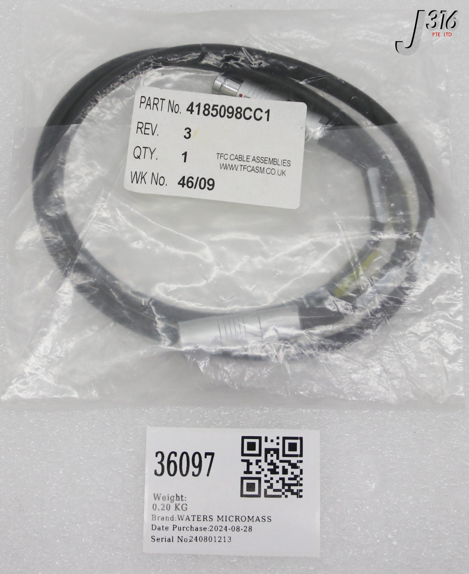 その他 27 36097 WATERS MICROMASS TFC CABLE ASSY (NEW) 4185098CC1 | eBay